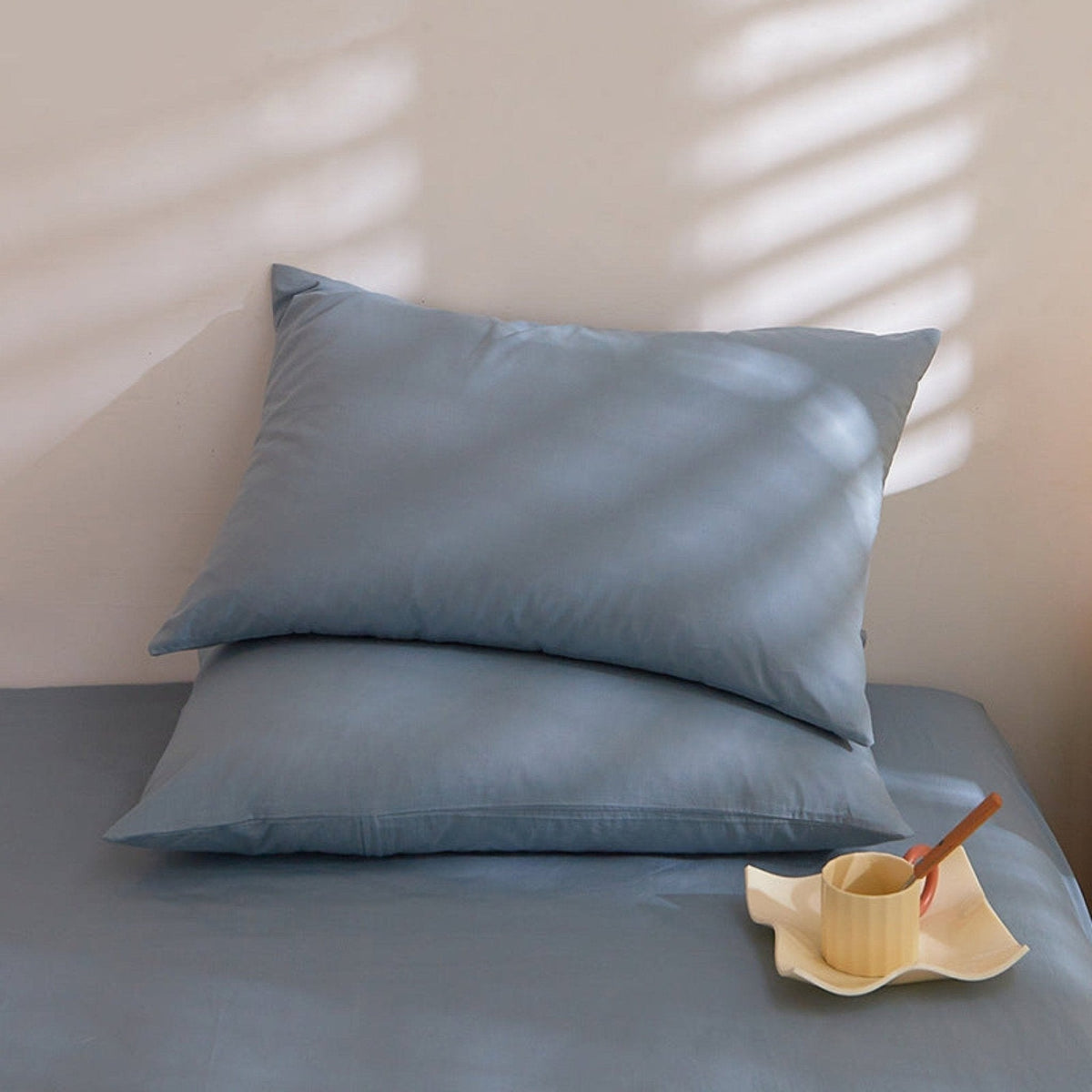 Fresh Plaid Washed Cotton Pillowcases